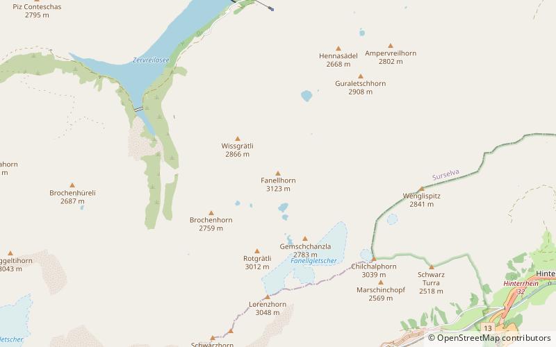 Fanellhorn location map