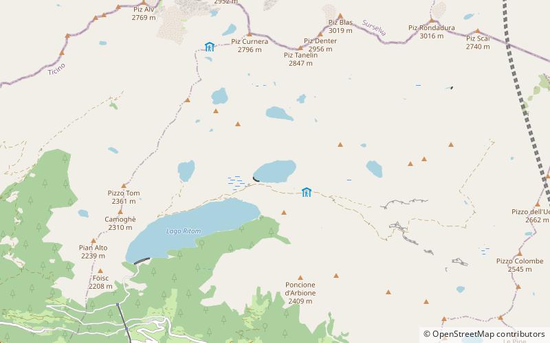 Lake Cadagno location map