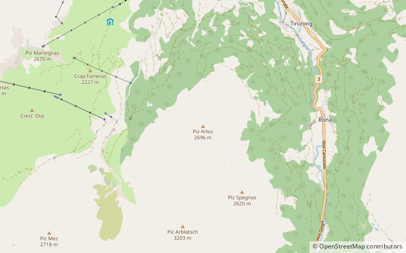 Piz Arlos location map