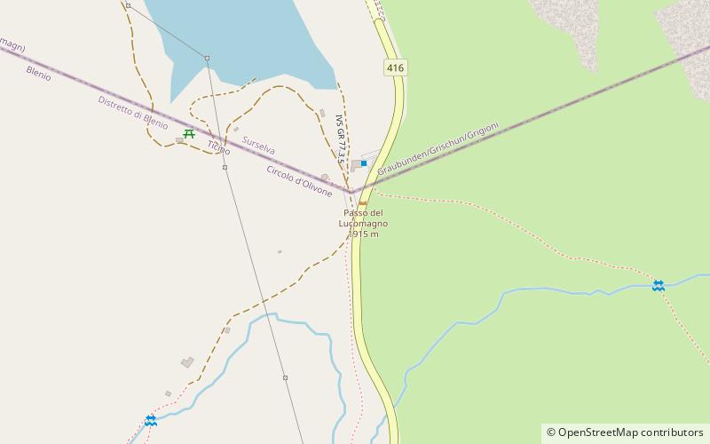 Lukmanier Pass location map