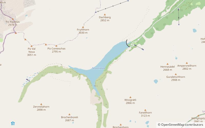 Zervreilasee location map