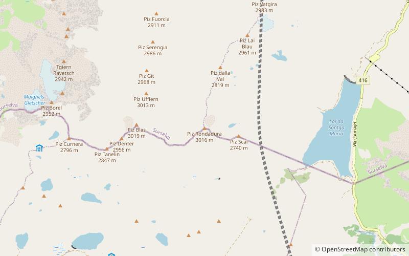 Piz Rondadura location map