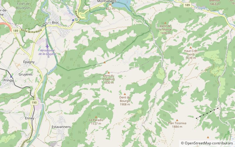 Dent du Chamois location map