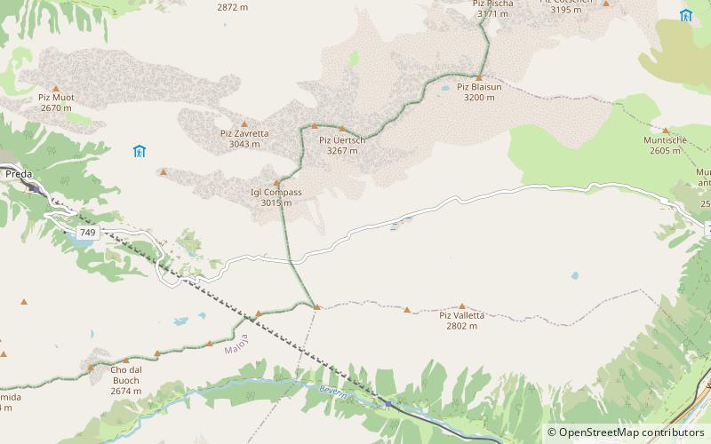 Albulapass location map