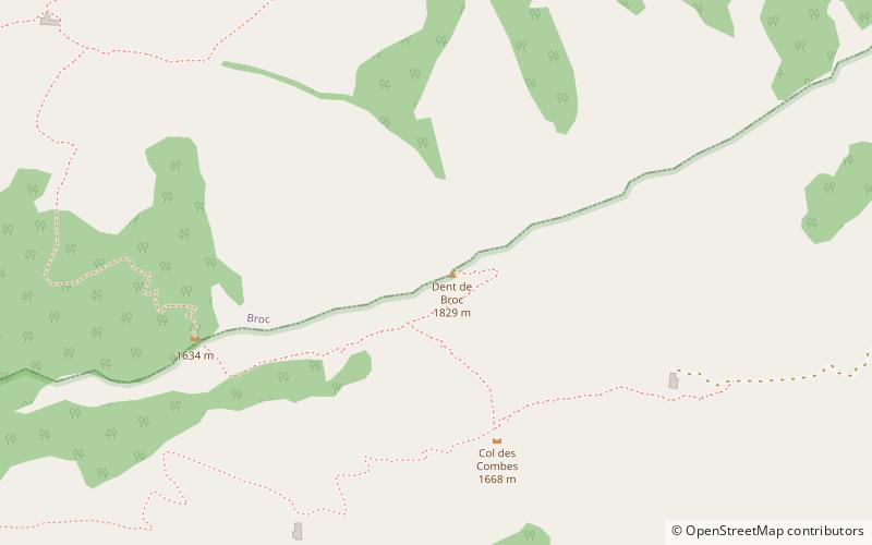 Dent de Broc location map