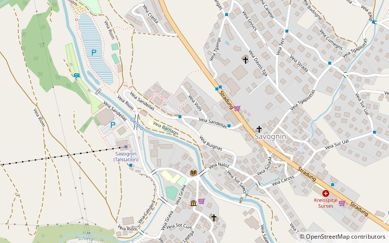 Savognin location map