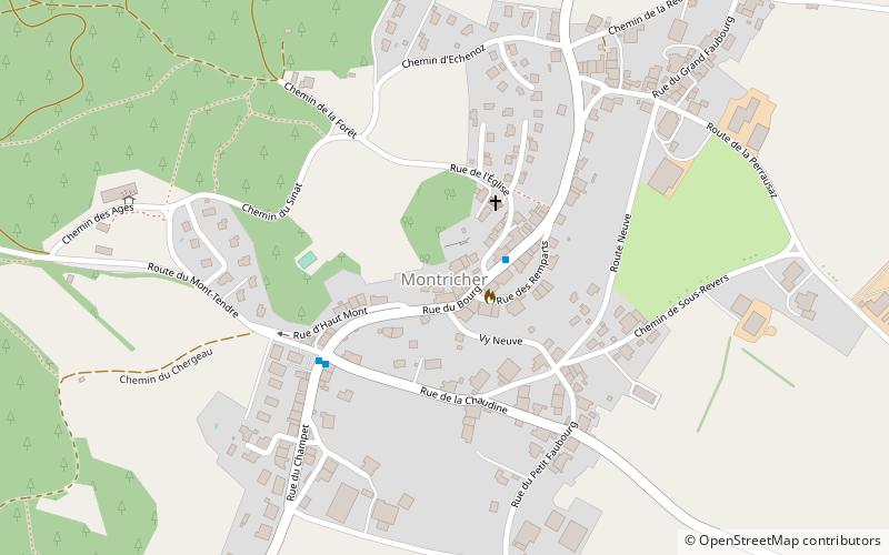Montricher VD location map