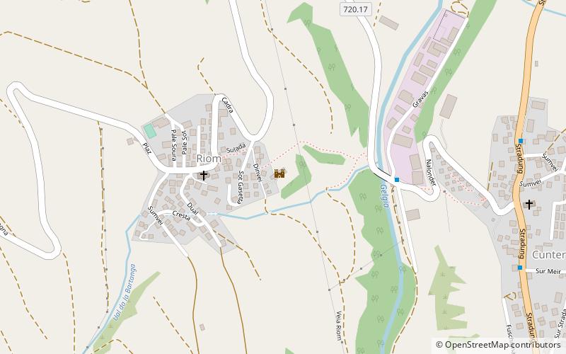 Riom Castle location map