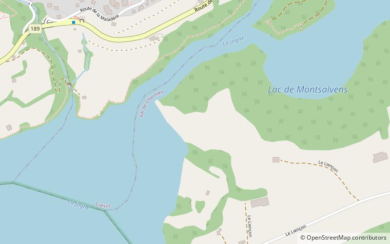 Lac de Montsalvens location map