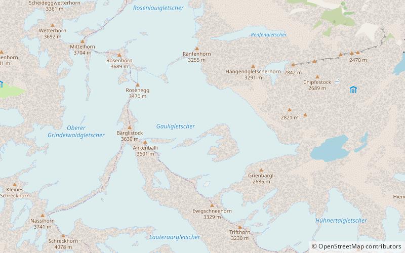 Gauligletscher location map