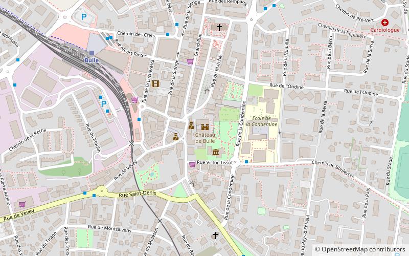 Schloss Bulle location map