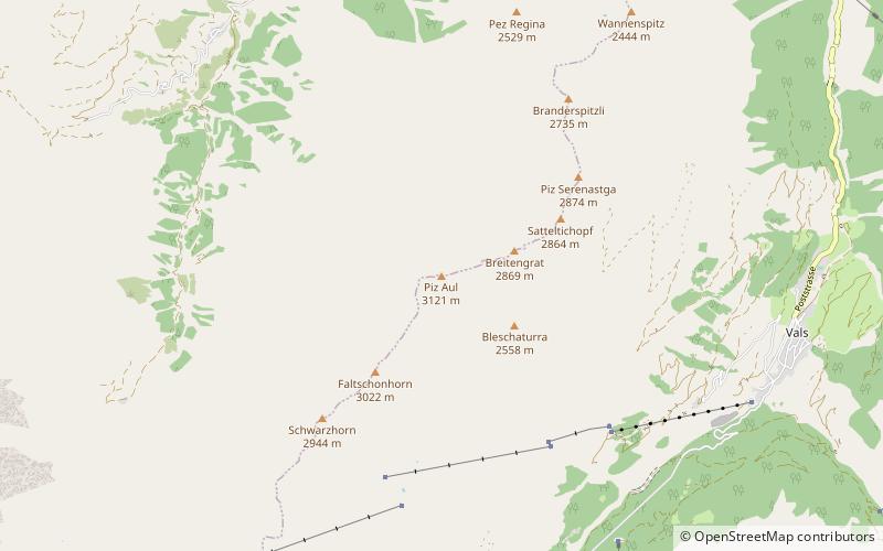 Piz Aul location map