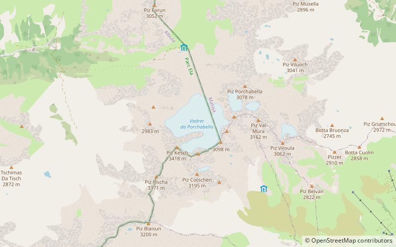 Porchabella Glacier location map