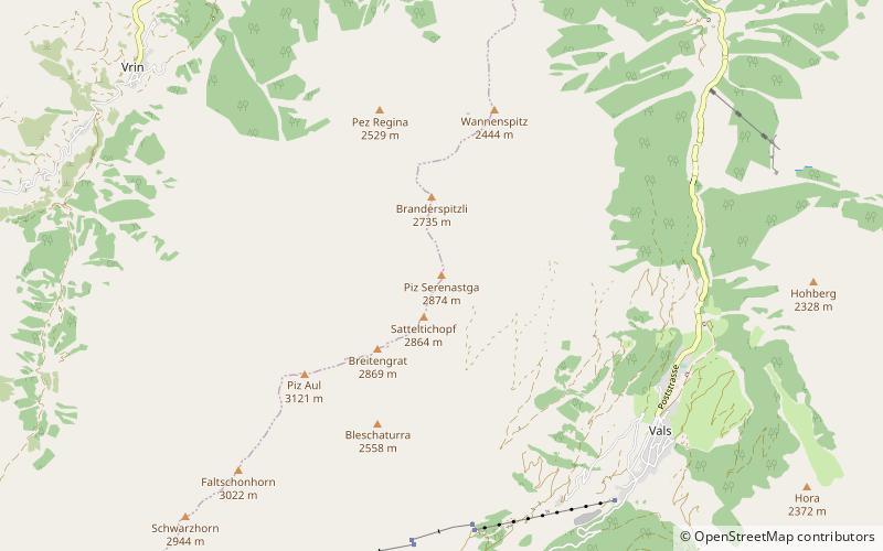 Piz Serenastga location map