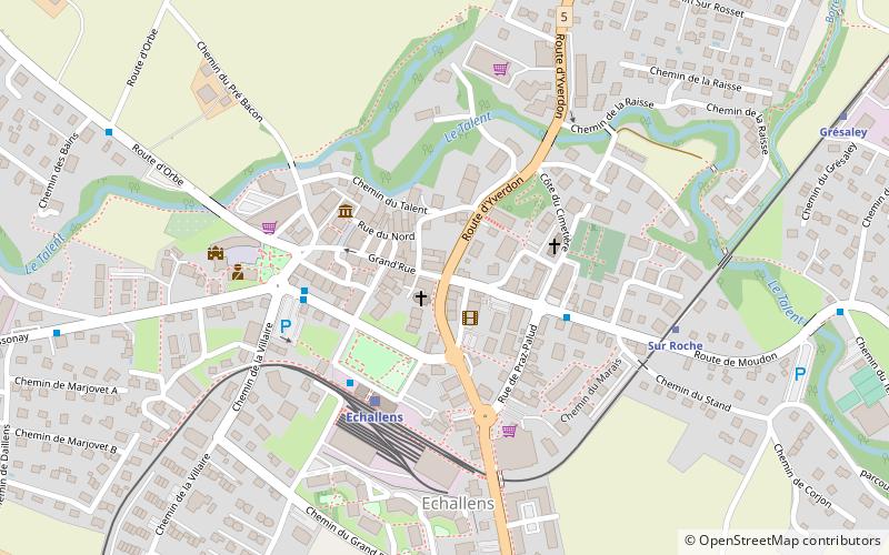 Gros de Vaud location map