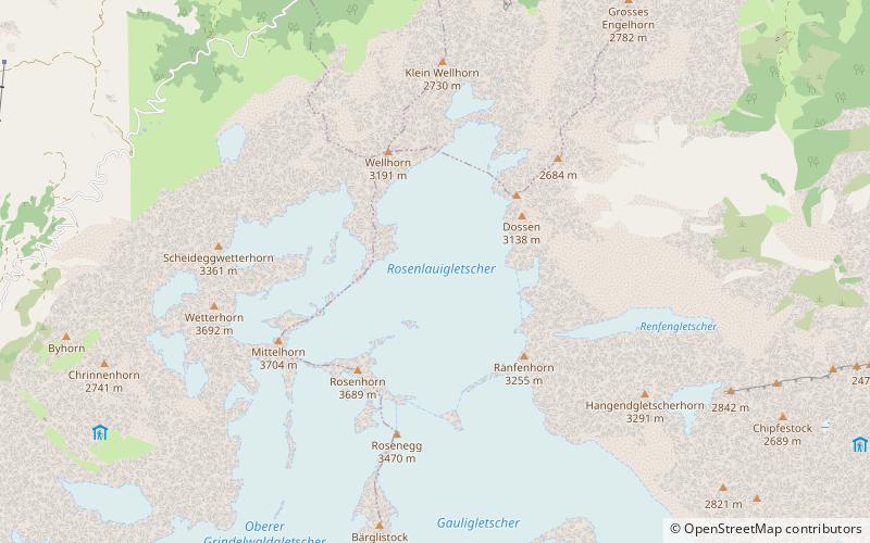 Rosenlauigletscher location map