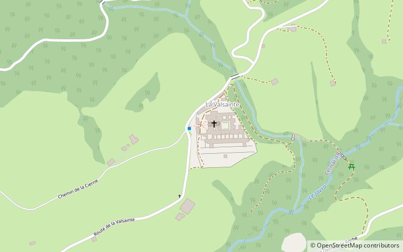 La Valsainte Charterhouse location map