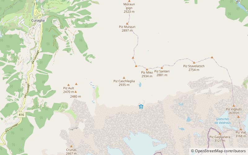 Piz Caschleglia location map
