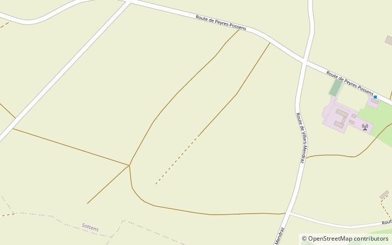 Sottens transmitter location map