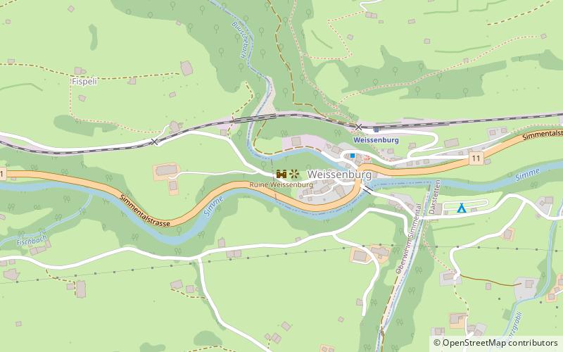 Weissenburg Castle location map