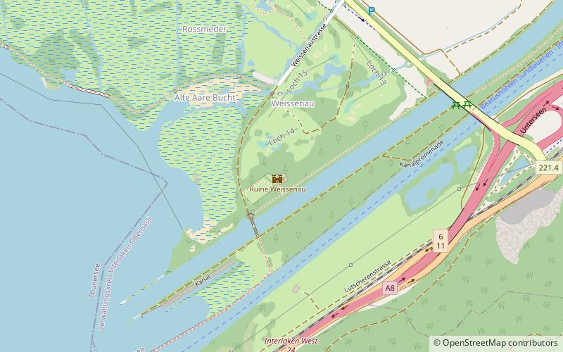Ruine Weissenau location map