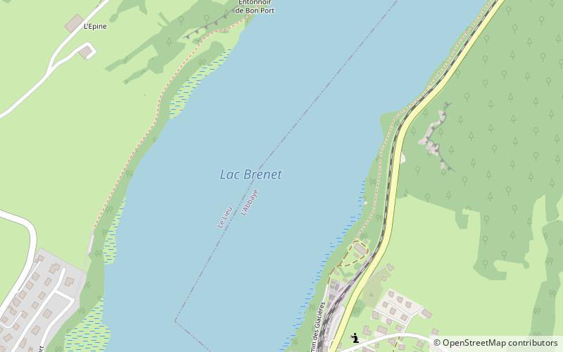 Lac Brenet location map