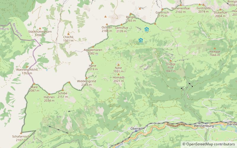 Hohmädli location map