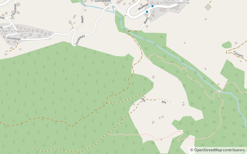 Tschappina location map