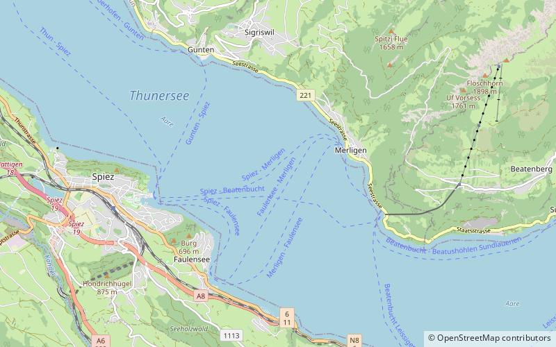 Lago de Thun location map