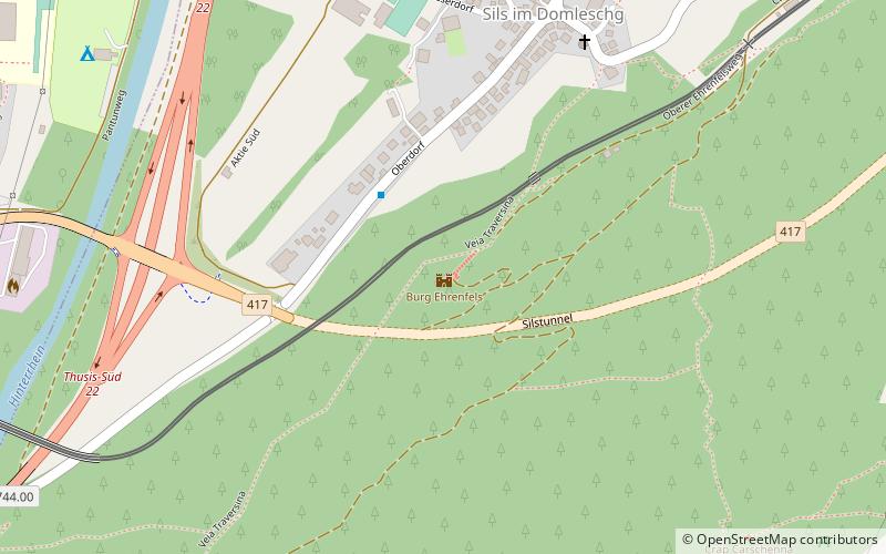 Burg Ehrenfels location map