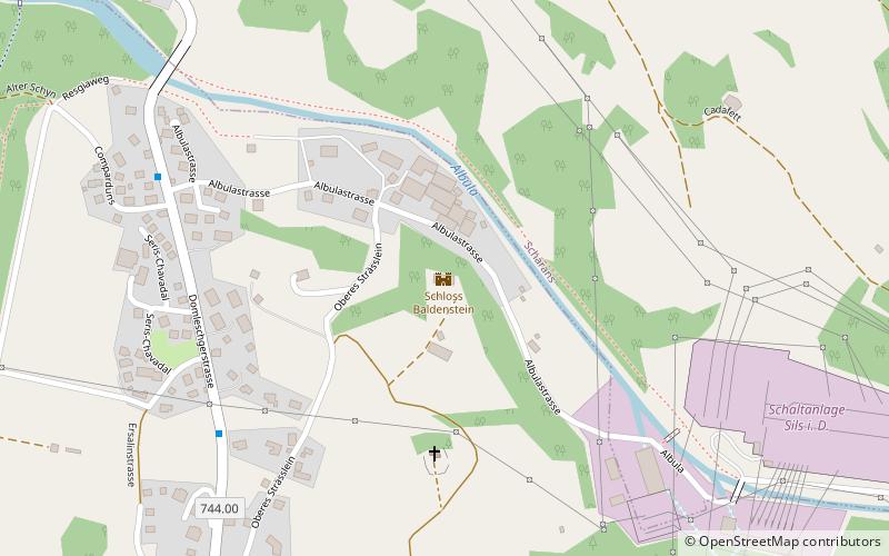 Baldenstein Castle location map