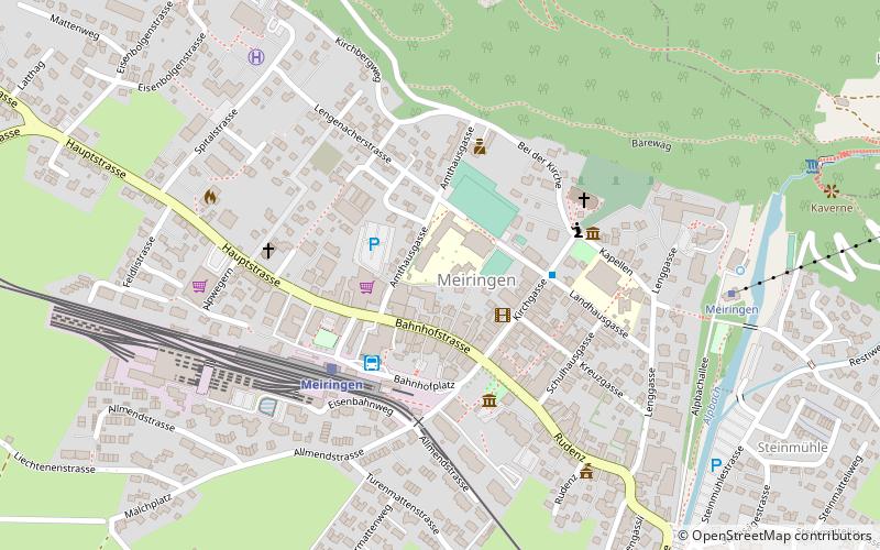 amtsbezirk oberhasli meiringen location map