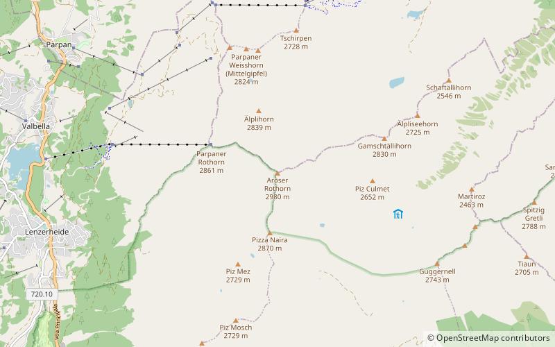 Aroser Rothorn location map