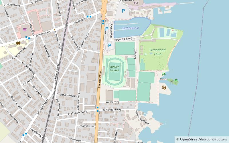 Stadion Lachen location map