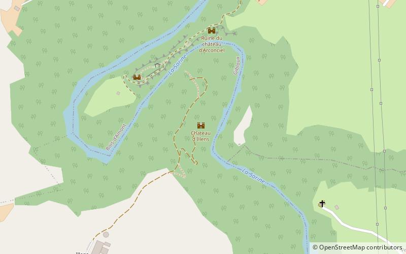 Burgruine Illens location map