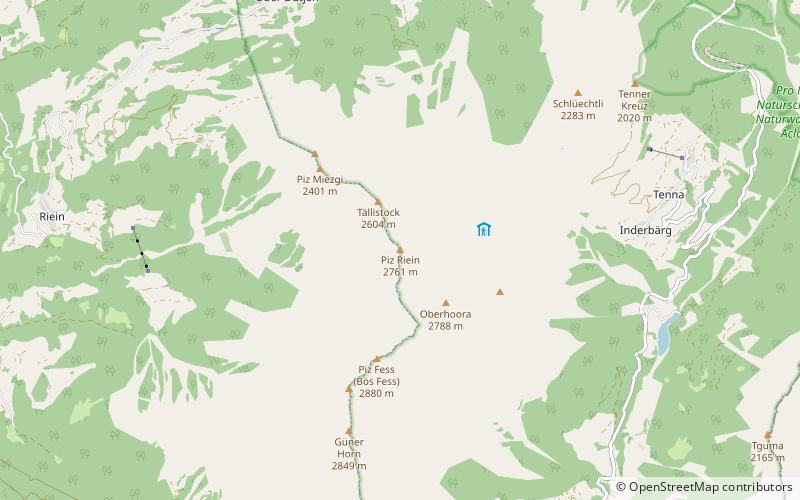 Piz Riein location map