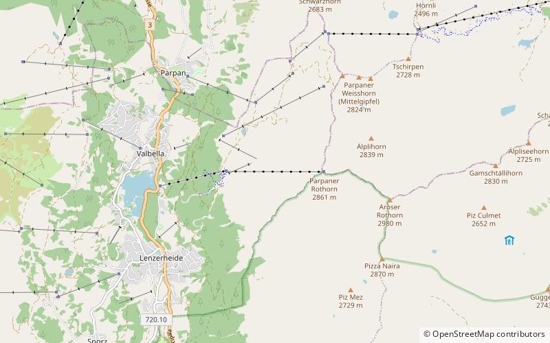 Parpaner Rothorn location map