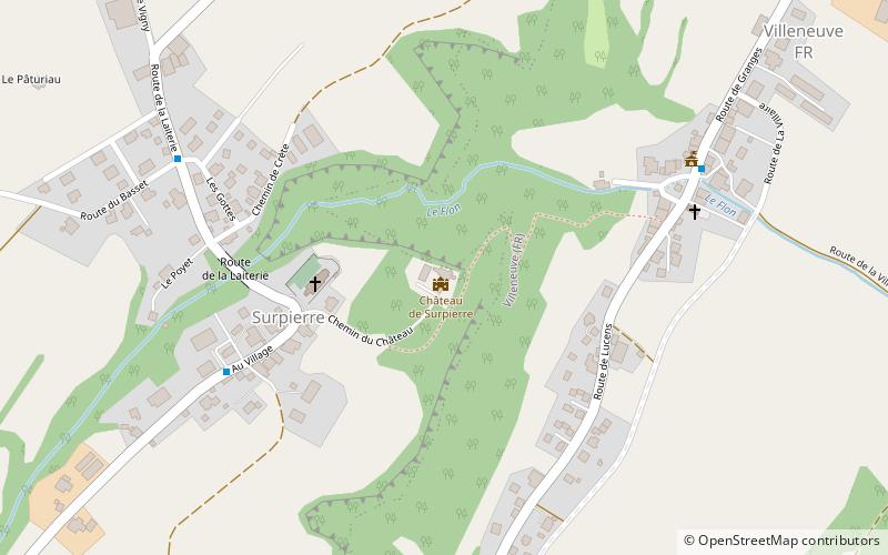 Baillival Castle location map