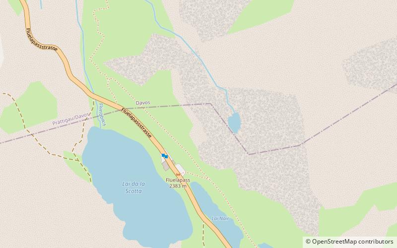 Flüela Pass location map