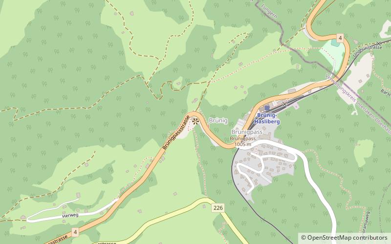Brünig Pass location map