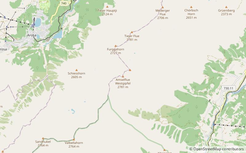 Amselflue location map