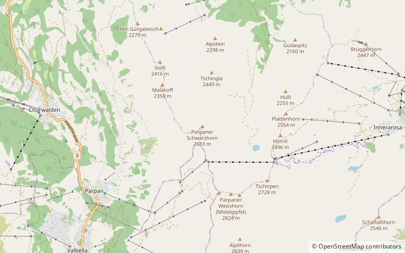 Parpaner Schwarzhorn location map