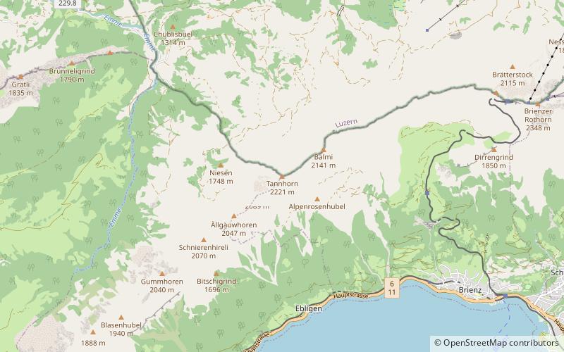 Tannhorn location map