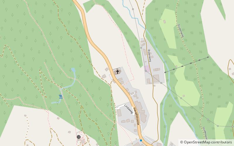 Churwalden Abbey location map
