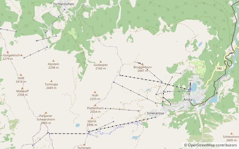 Weisshorn location map