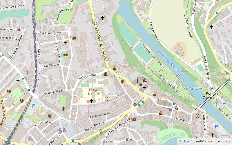 Musée d'Art et d'Histoire de Fribourg location map