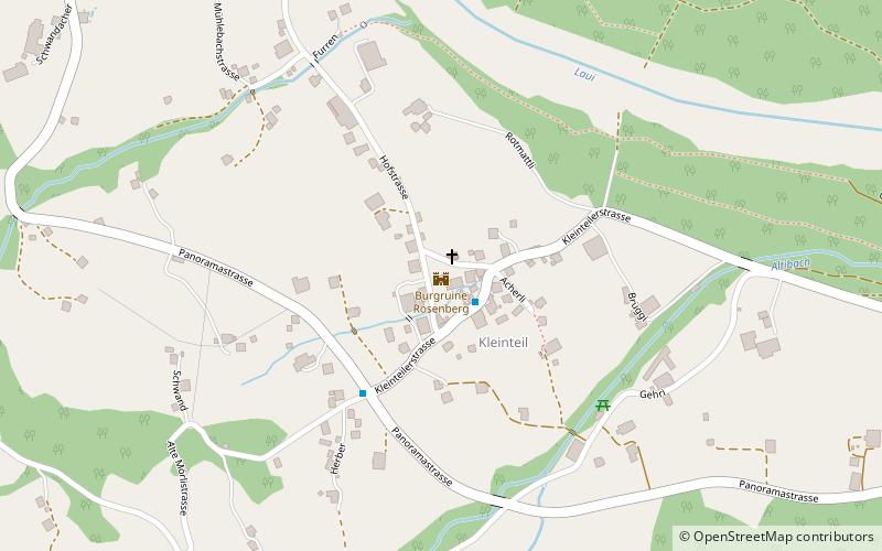 Turmruine Rosenberg location map