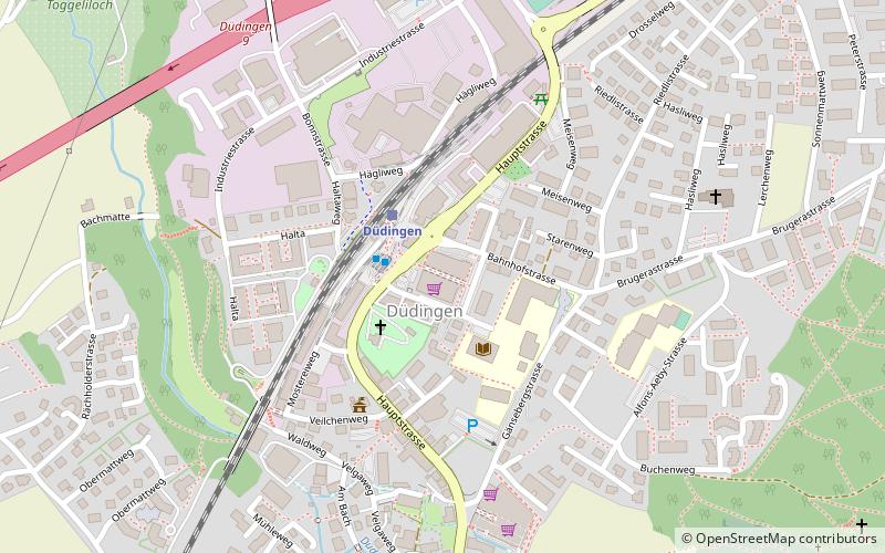 bahnhofzentrum dudingen location map