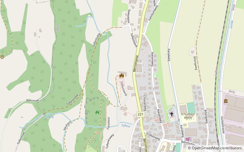 Toffen Castle location map