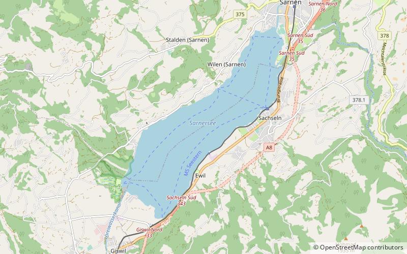 Lac de Sarnen location map